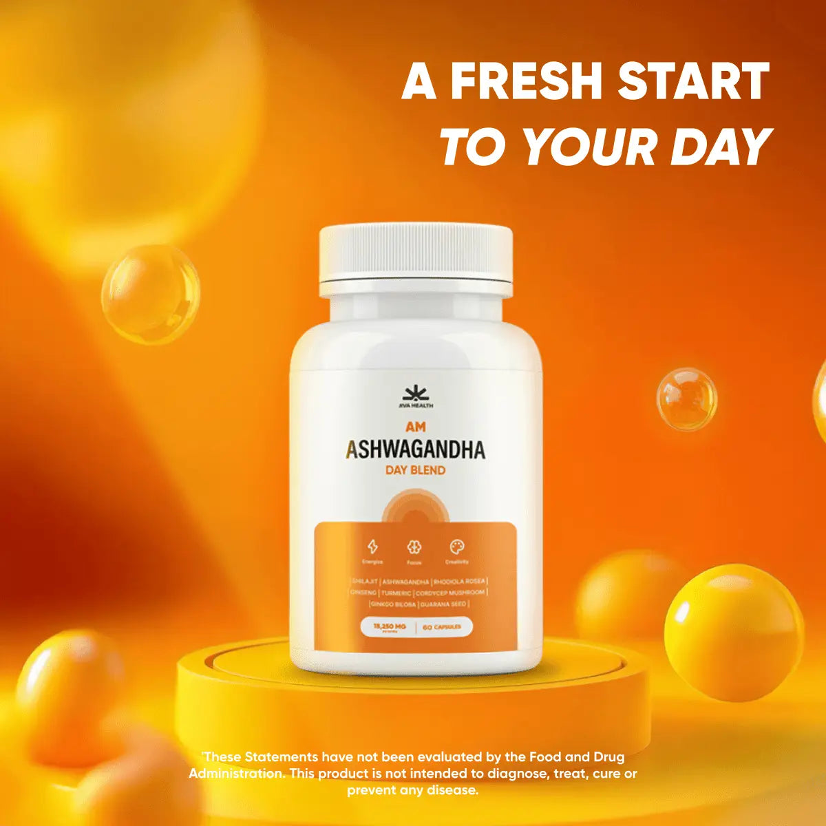 Ashwagandha AM - Day Blend - JIVA HEALTH