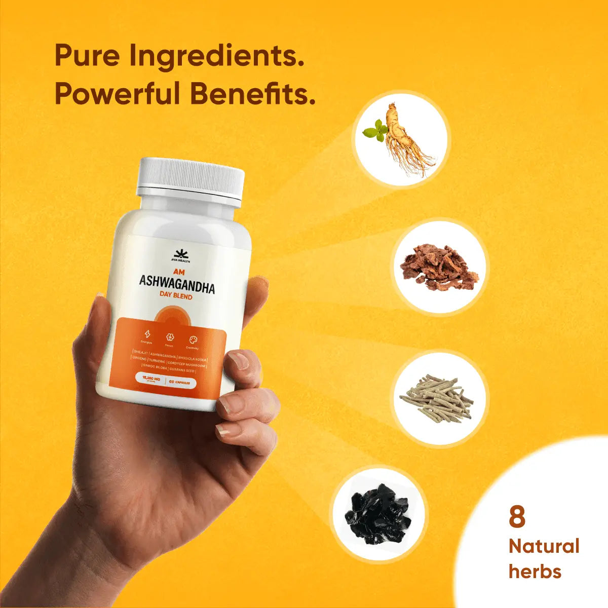 Ashwagandha AM - Day Blend - JIVA HEALTH